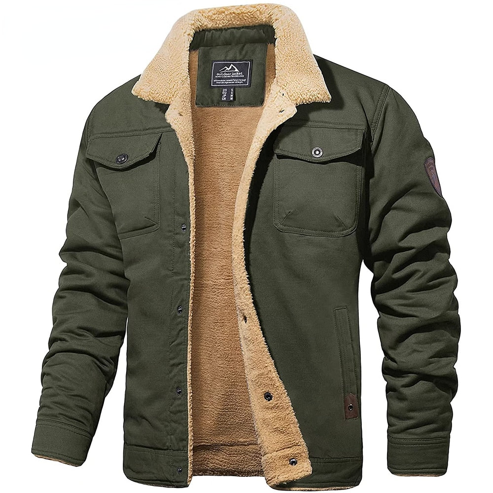 Blouson Bomber Doublé Sherpa pour Homme