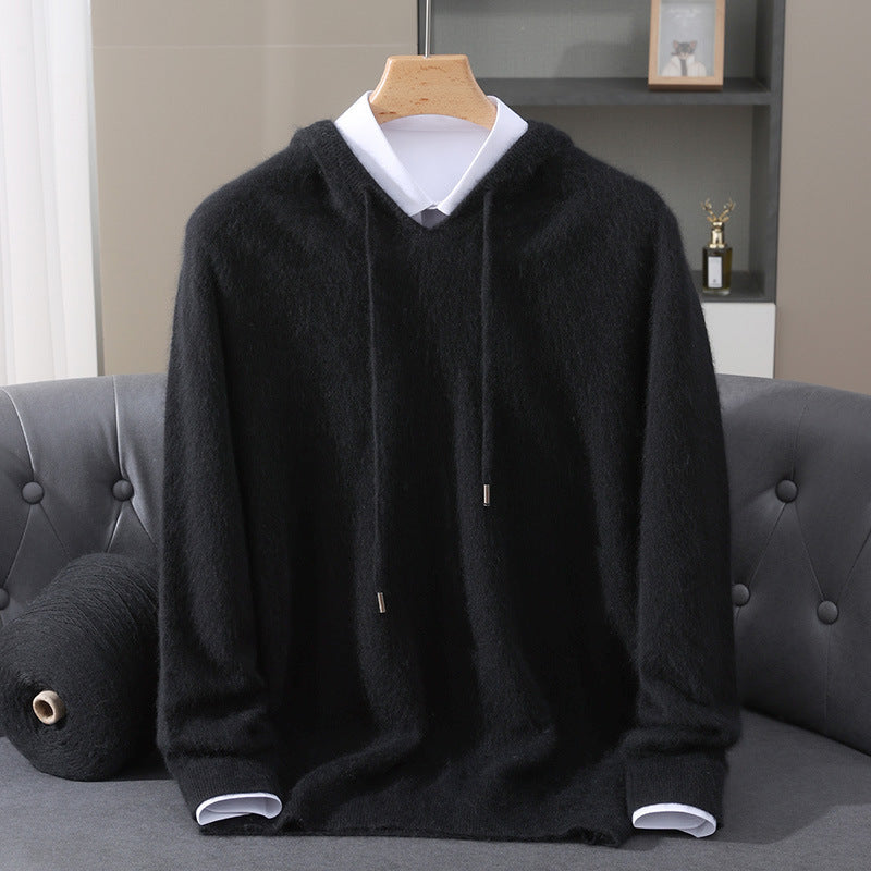 Sweat à Capuche en Maille Douce pour Homme