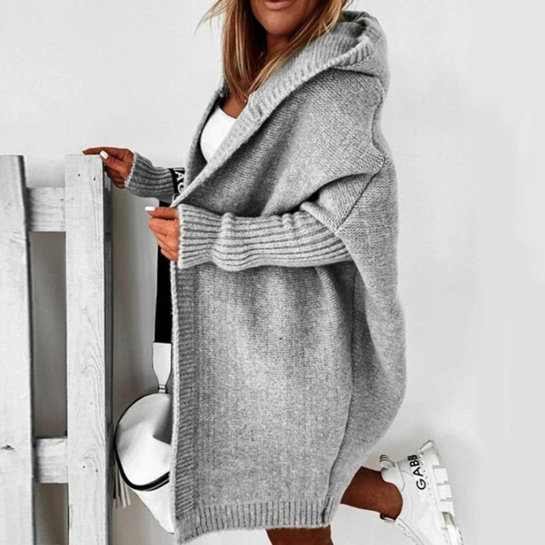 Cardigan à Capuche Coupe Oversize pour Femme