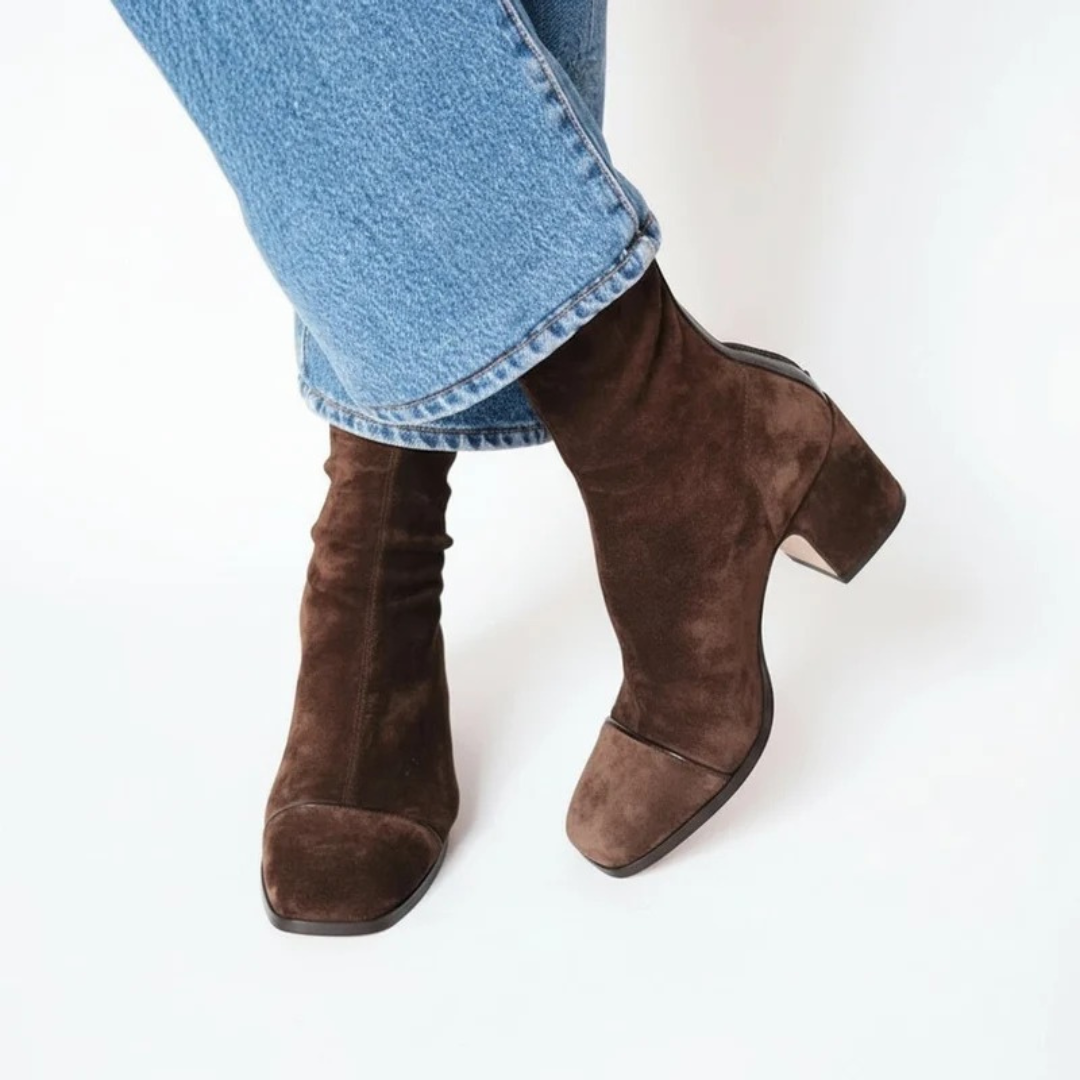 Bottines en Dentelle à Talon pour Femme