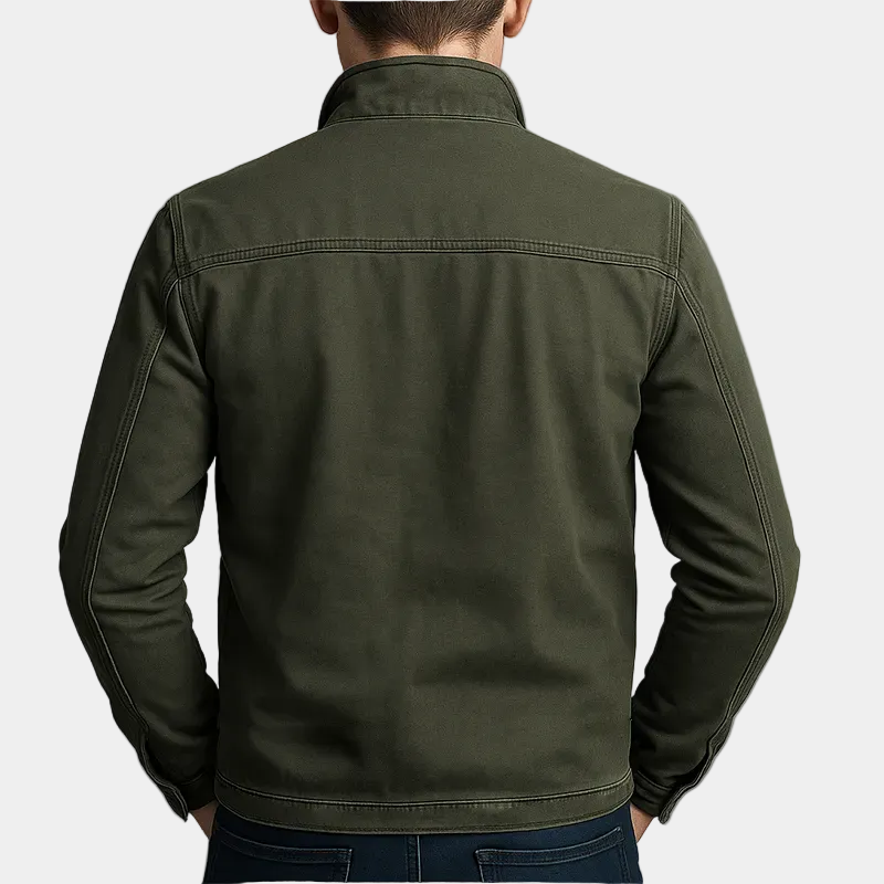 Veste Style Militaire à Poches Poitrine pour Homme