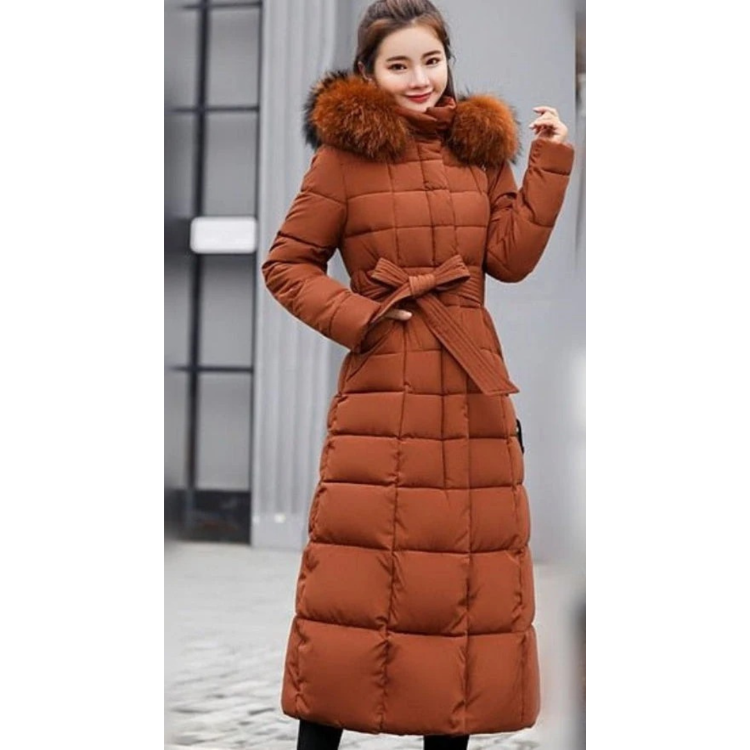 Veste d’Hiver à Capuche Matelassé pour Femme