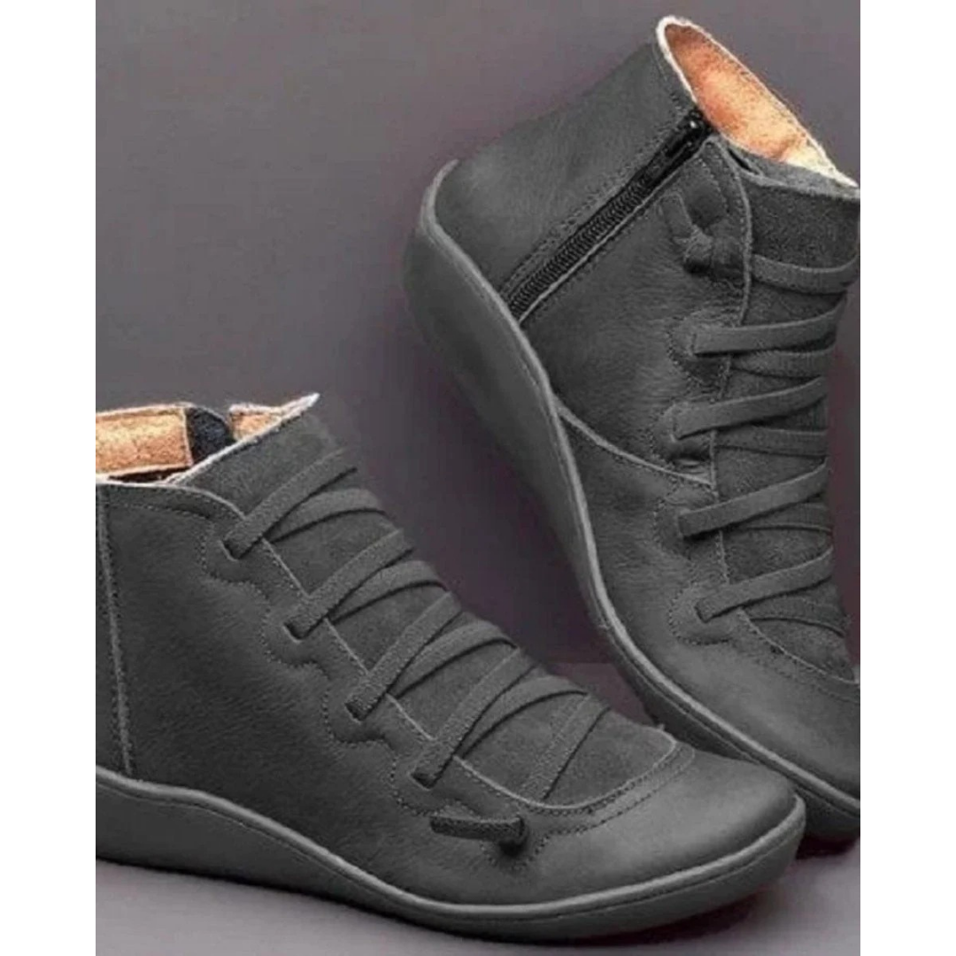 Bottines à Fermeture Éclair pour Femme