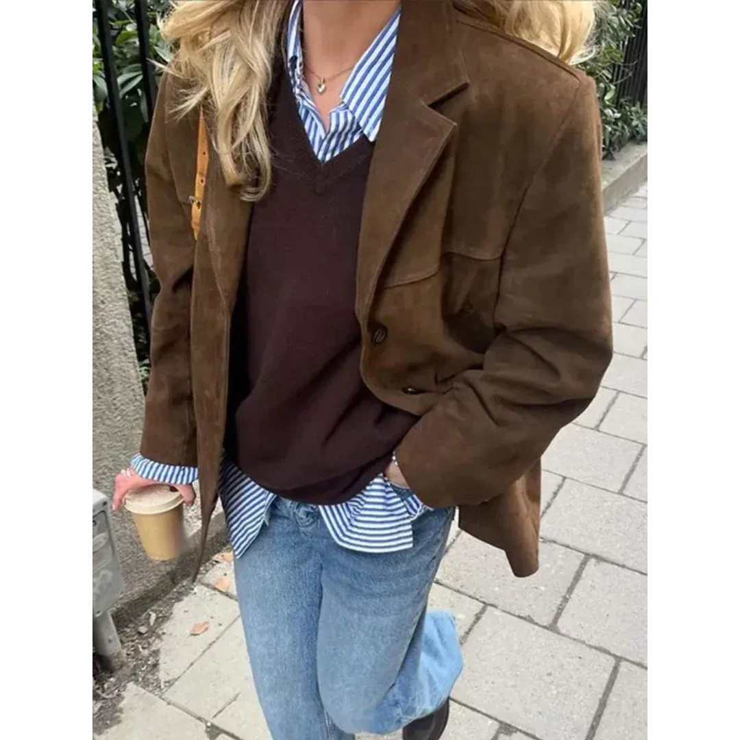 Veste d’Hiver en Marron pour Femme