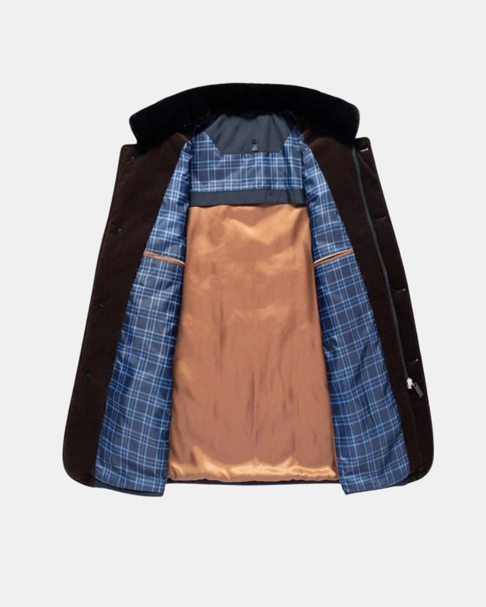 Veste Matelassée à Col Montant Doublé pour Homme