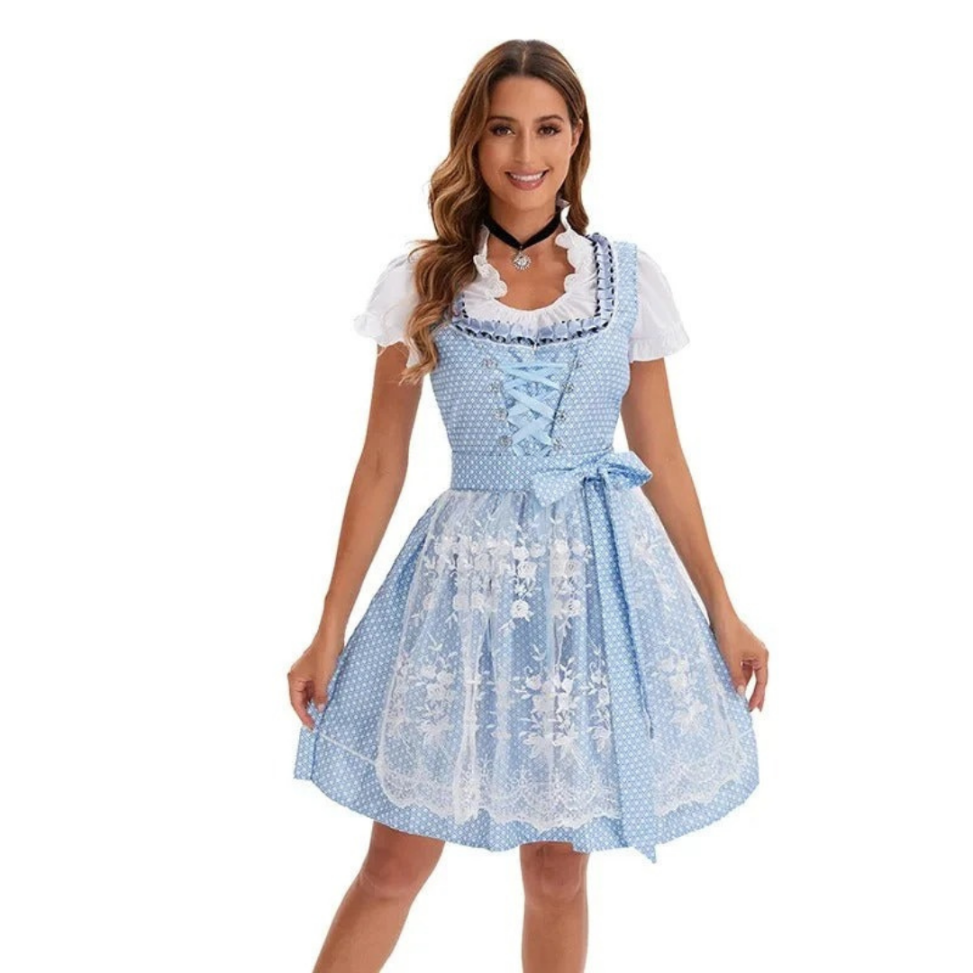 Dirndl en Bleu clair pour Femme