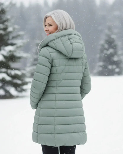 Joyce — Manteau d'Hiver Matelassé Coupe Trapèze pour Femme