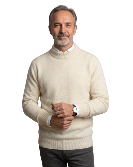 Pull à Col Montant en Maille Douce pour Homme