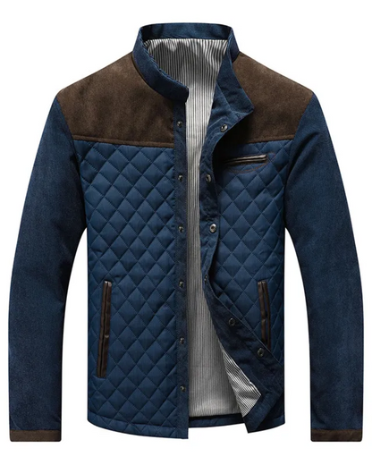 Veste Matelassée à Carreaux Diamant pour Homme