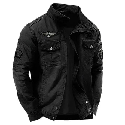 Veste Style Pilote à Poches Multiples pour Homme