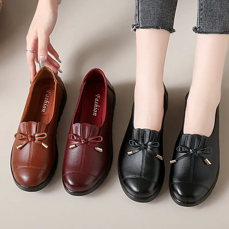 Mocassins Confort à Semelle Plateforme et Bout Arrondi