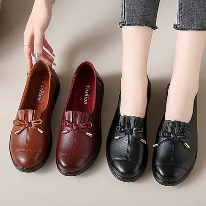 Mocassins Confort à Semelle Plateforme et Bout Arrondi