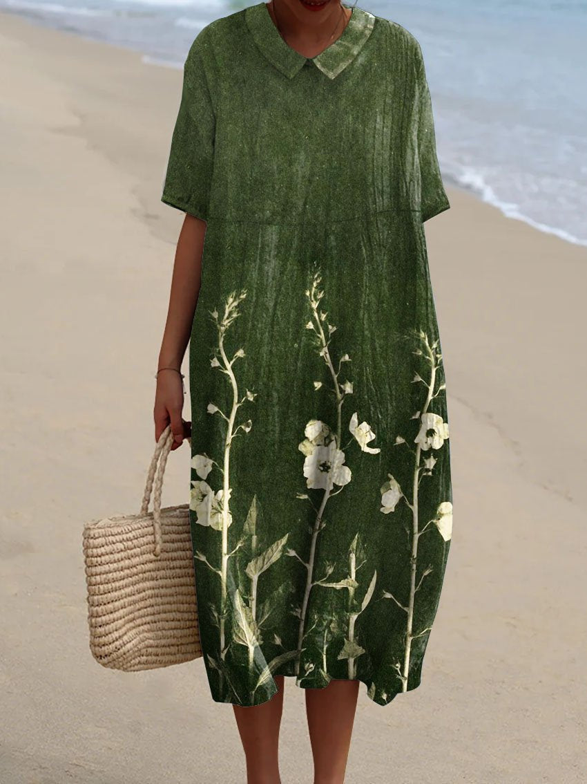 Robe d'Été Florale et Flatteuse pour Femme