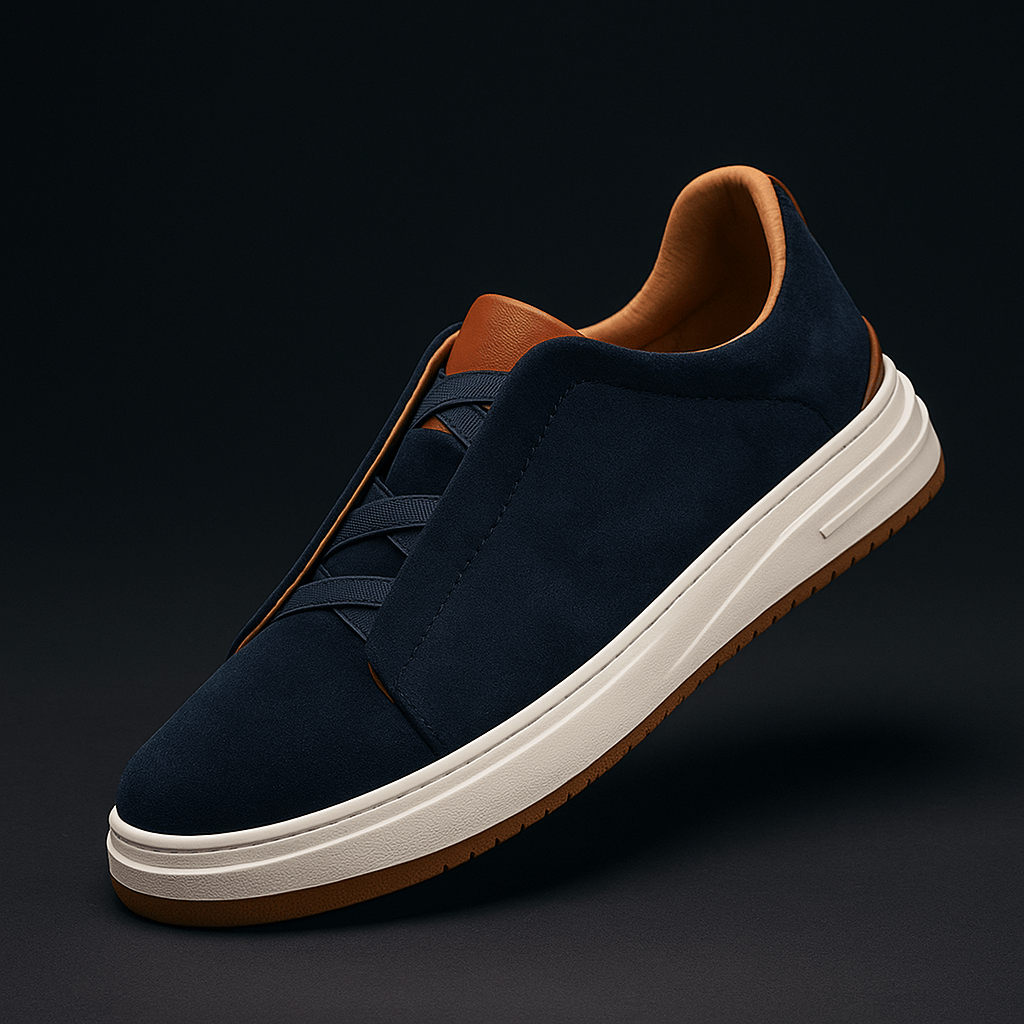 Baskets Basses en Daim Synthétique pour Homme