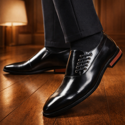 Chaussures de Ville à Laçage Latéral pour Homme
