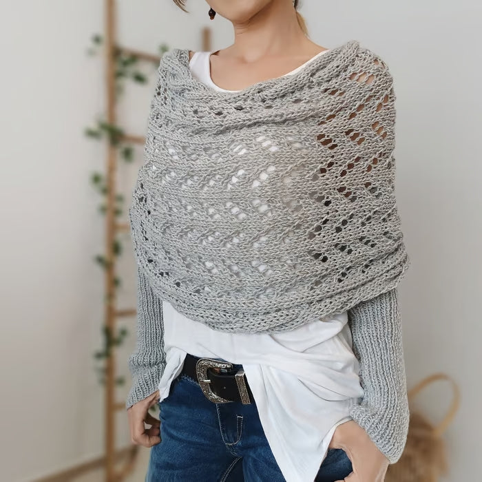Boléro en Tricot Ajouré à Superposer pour Femme