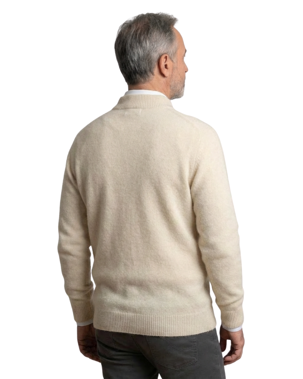 Pull à Col Montant en Maille Douce pour Homme