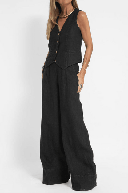 Ensemble d'Été Deux Pièces Fluide pour Femme