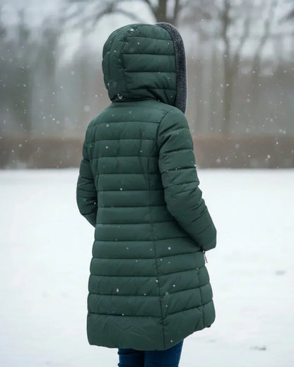 Joyce — Manteau d'Hiver Matelassé Coupe Trapèze pour Femme