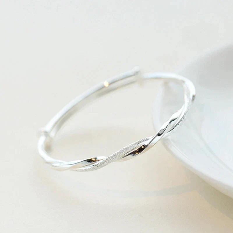 Bracelet Tressé Argenté