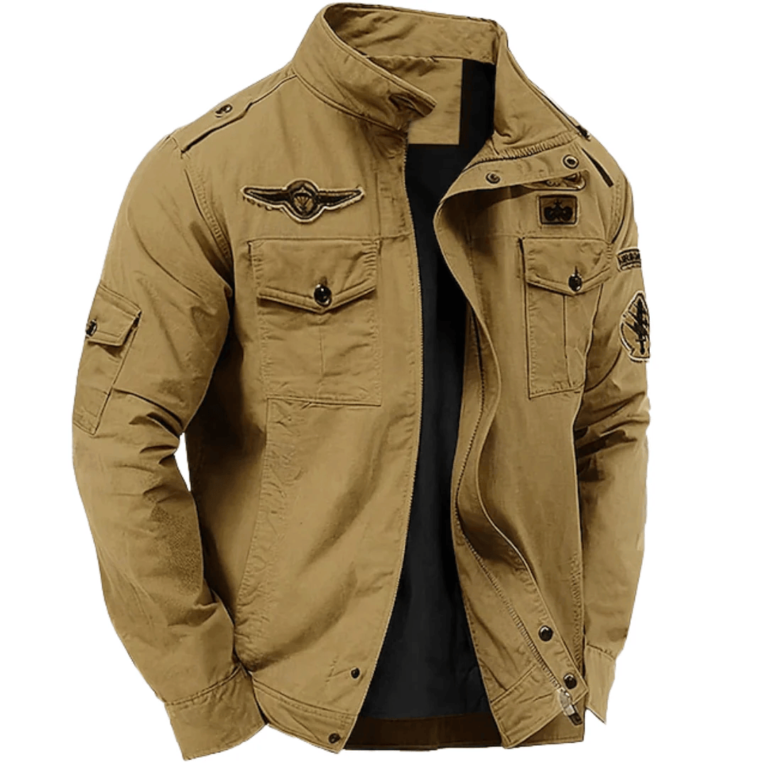 Veste Style Pilote à Poches Multiples pour Homme