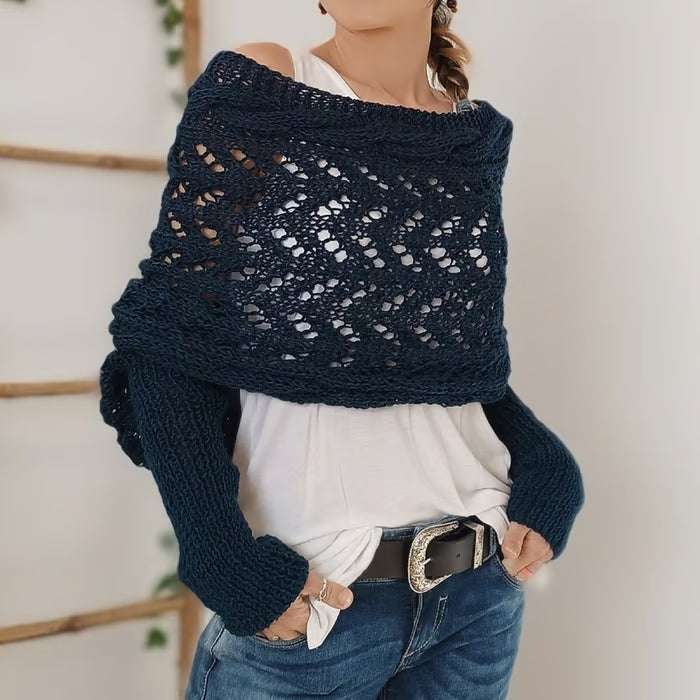 Boléro en Tricot Ajouré à Superposer pour Femme