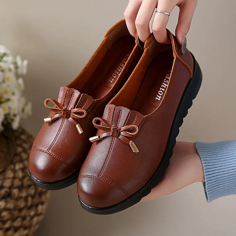 Mocassins Confort à Semelle Plateforme et Bout Arrondi