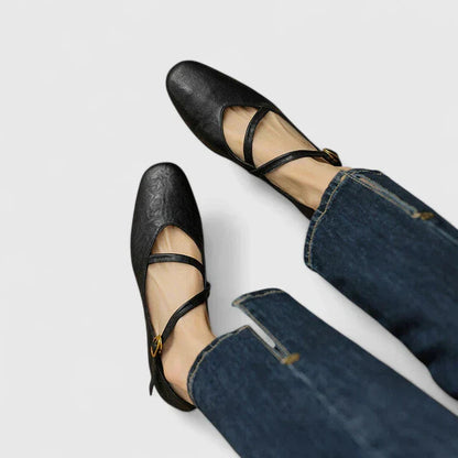 Ballerines Style Ballet à Rubans Ajustables pour Femme