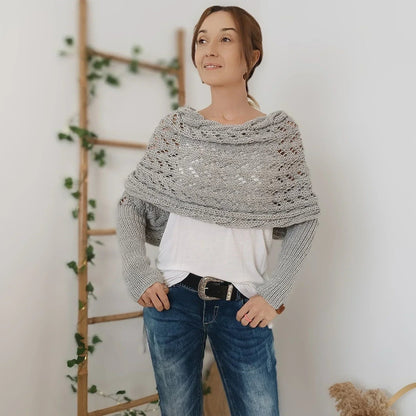 Boléro en Tricot Ajouré à Superposer pour Femme