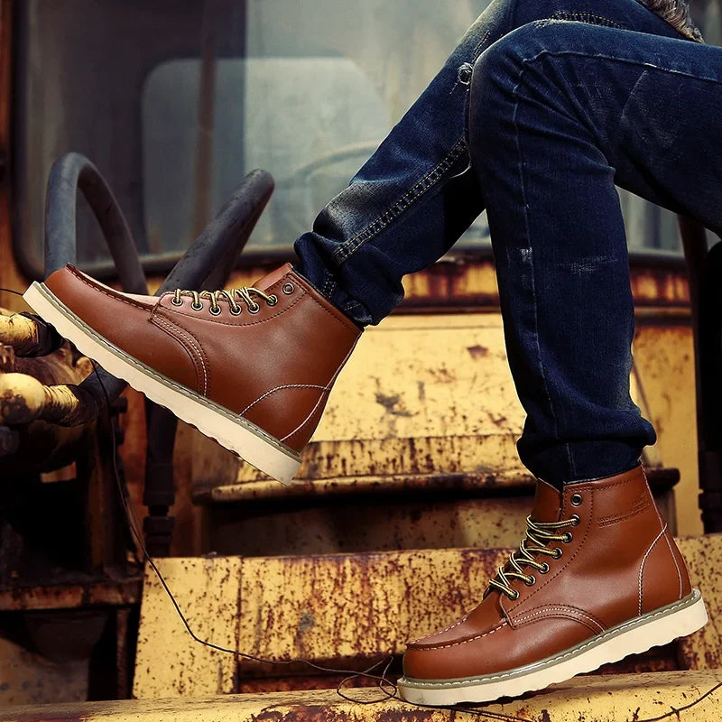 Bottes d'Hiver à Semelle Matelassée pour Homme