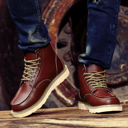 Bottes d'Hiver à Semelle Matelassée pour Homme