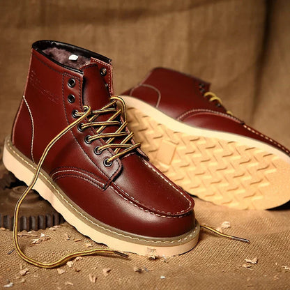 Bottes d'Hiver à Semelle Matelassée pour Homme