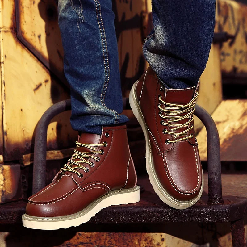 Bottes d'Hiver à Semelle Matelassée pour Homme