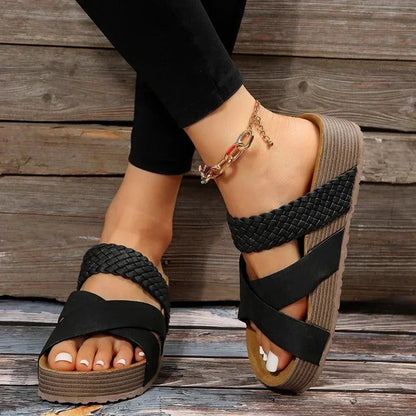 Sandales à Semelle Rembourrée et Soutien pour Femme