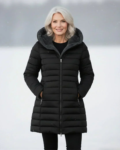 Joyce — Manteau d'Hiver Matelassé Coupe Trapèze pour Femme