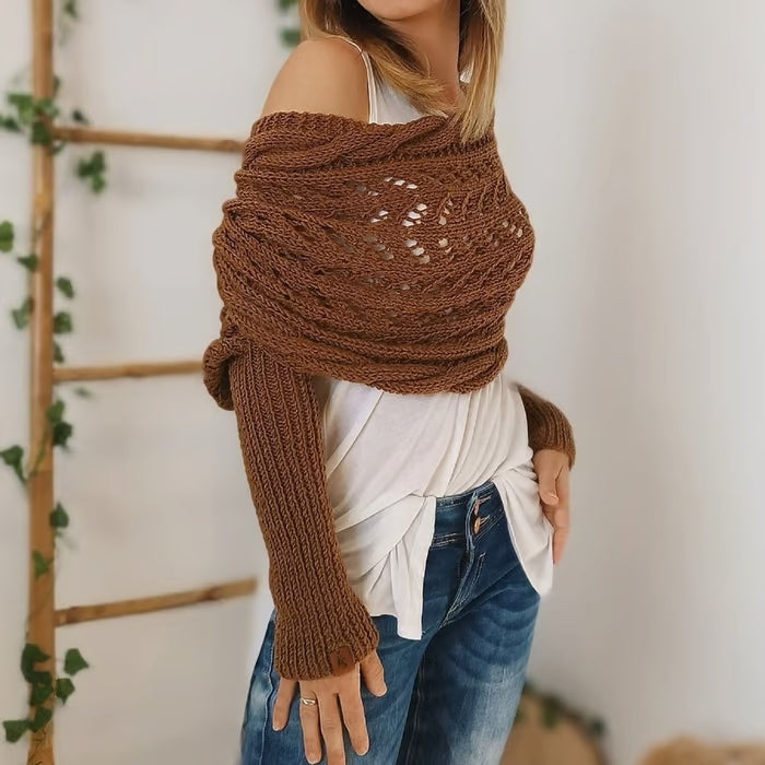 Boléro en Tricot Ajouré à Superposer pour Femme