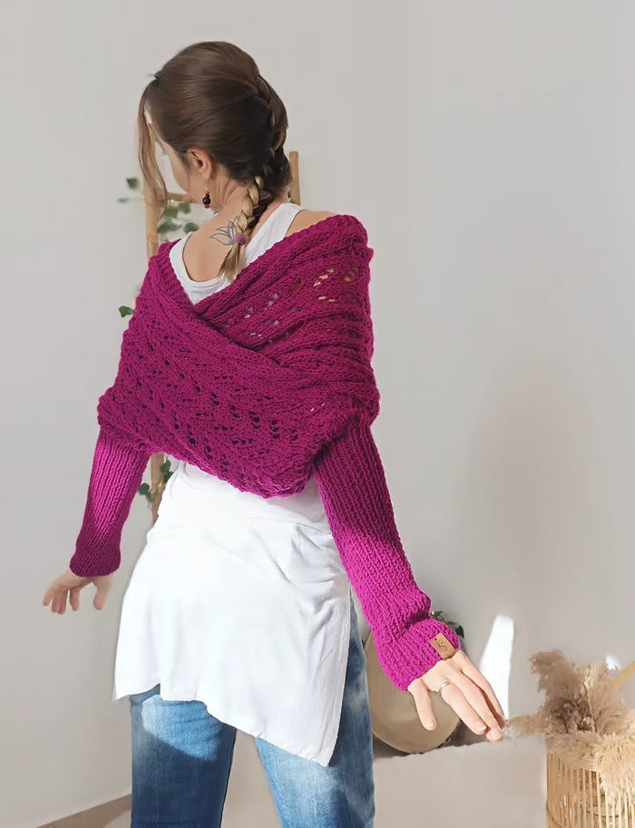 Boléro en Tricot Ajouré à Superposer pour Femme