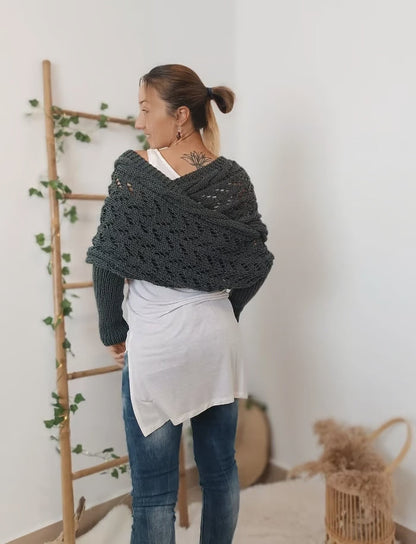 Boléro en Tricot Ajouré à Superposer pour Femme