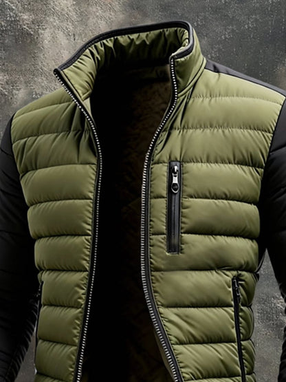 Doudoune Bicolore à Manches Contrastantes pour Homme