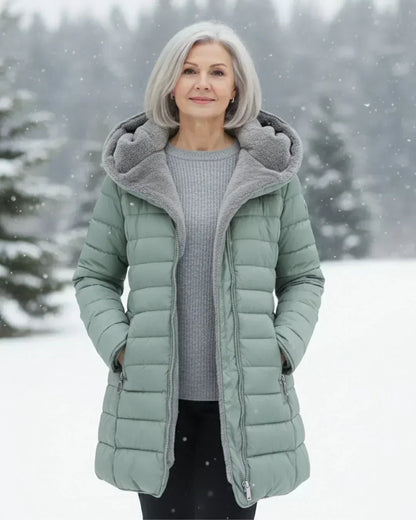 Joyce — Manteau d'Hiver Matelassé Coupe Trapèze pour Femme