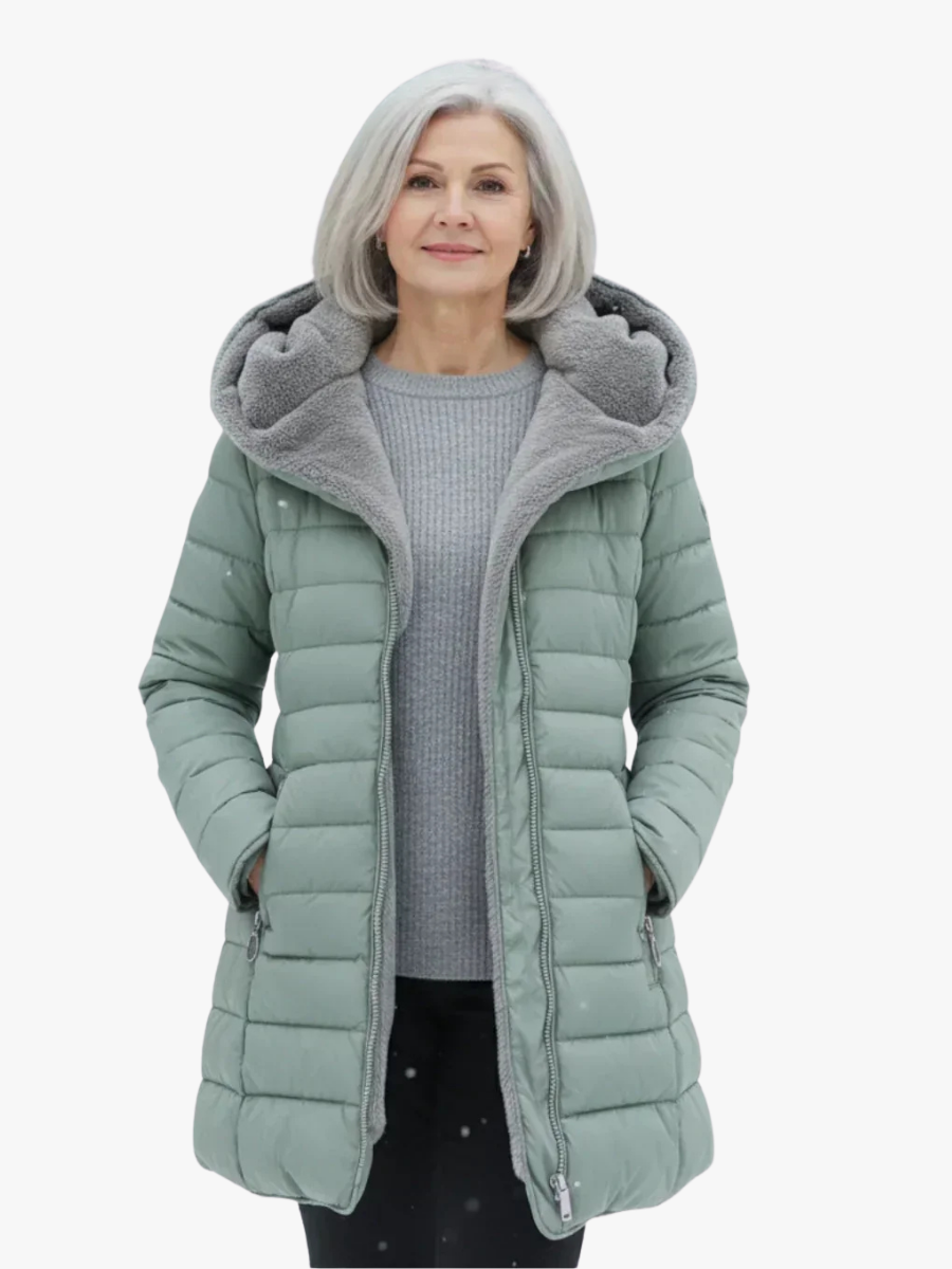 Joyce — Manteau d'Hiver Matelassé Coupe Trapèze pour Femme