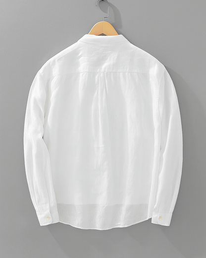 Polo Manches Longues en Maille Respirante pour Homme