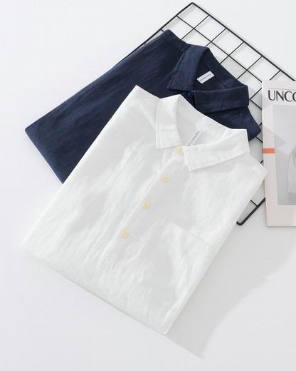 Polo Manches Longues en Maille Respirante pour Homme