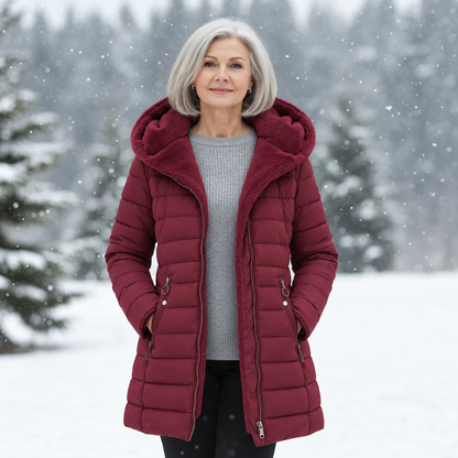 Joyce — Manteau d'Hiver Matelassé Coupe Trapèze pour Femme