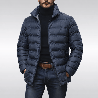 Doudoune Matelassée à Col Montant pour Homme