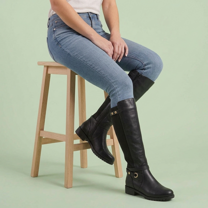 Bottes Cavalières Élégantes à Boucle pour Femme
