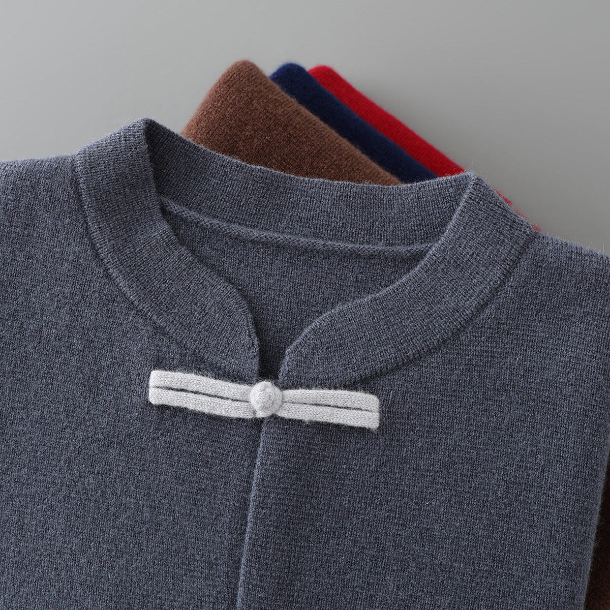 Cardigan Ouvert à Brandebourgs pour Homme