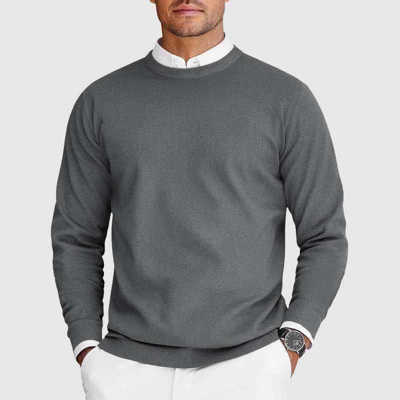 Pull à Col Rond en Maille Fine pour Homme