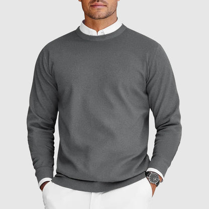 Pull à Col Rond en Maille Fine pour Homme