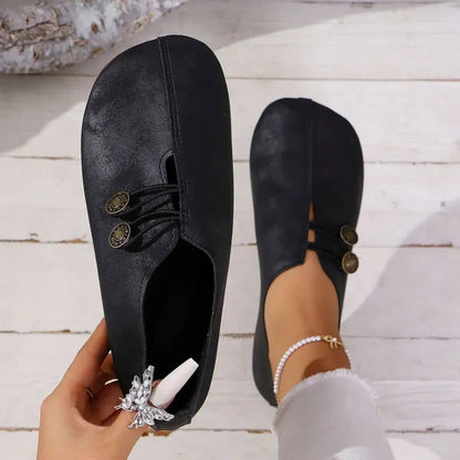 Chaussures en Daim pour Femme à Semelle Rembourrée et Fermeture Élastique